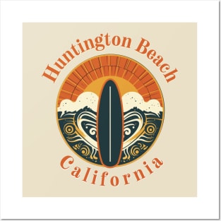 Surf Huntington Beach Posters and Art